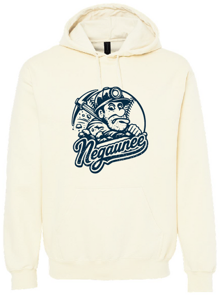 Vintage Negaunee Baseball Hooded Sweatshirt