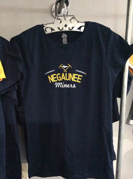 Negaunee Miners Girl's Crewneck Tee