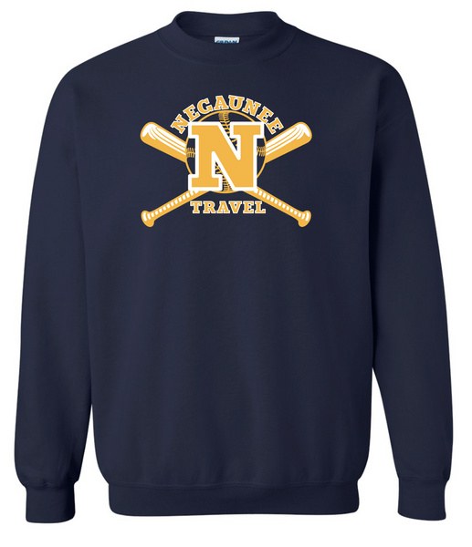 Negaunee Travel Softball Crewneck Sweatshirt