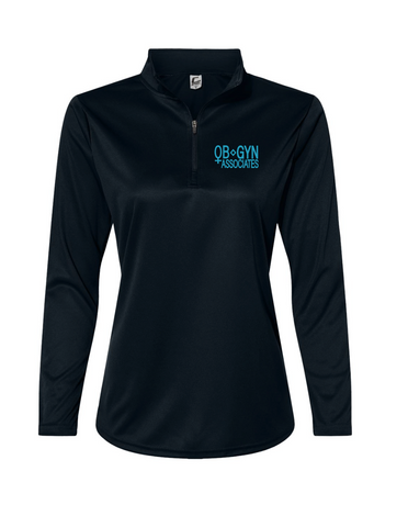 OBGYN Associates Women's Embroidered Quarter Zip Pullover