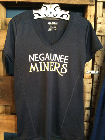 Performance Marbled Negaunee Miners Tee