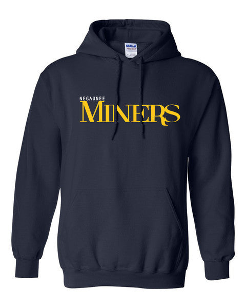 Adult Negaunee Miners Navy Hoodie